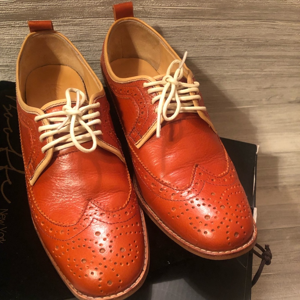 Bootte New York Women's Shire Oxford Shoe. Size 37. Color Orange/Brownish